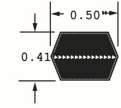 Hex AA Section Double V-Belts