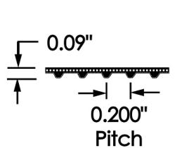 Positive Drive PD XL (Extra Light) Timing Belts