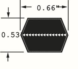 Hex BB Section Double V-Belts