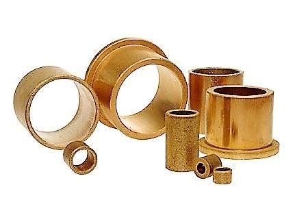 R-Lube Bronze-Brass Bushing Flanged 3/4 id x 1 od x 1" x 1-1/4 Flange qty 2